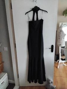 Prom Event Occasion Dress Black Mermaid Strapless Bandage Elegant Ball Gown 8 - Picture 1 of 4