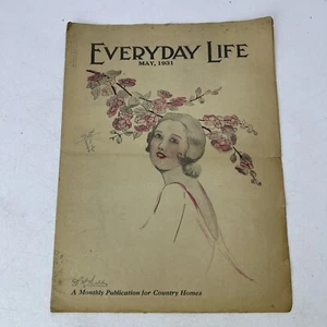 Everyday Life May 1931 Vintage Magazine for Country Home News - Imagen 1 de 8