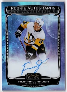 2023-24 UD O-Pee-Chee Platinum Rookie Auto Cosmic FILIP HALLANDER R-FH 65 OPC RC - Picture 1 of 1