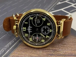 Rare Vintage Molniya Military Aviator Pilot Watch – Mechanical Soviet Timepiece - Picture 1 of 12