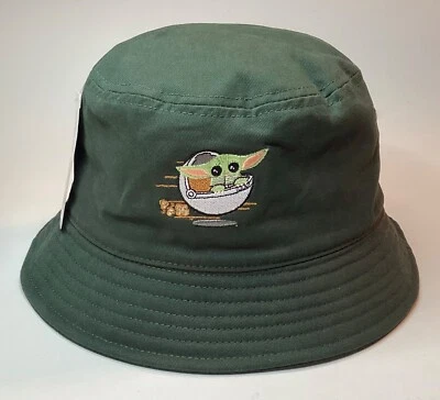 NOVO COM ETIQUETAS CHAPÉU BALDE VERDE EXÉRCITO STAR WARS MANDALORIAN BABY YODA GROGU - DISNEY OSFM - Imagem 1 de 4