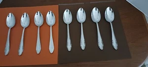PFEIFFER MANGASIL STAINLESS SET OF 8 RARE DINNER SPOONS GERMANY - Picture 1 of 6