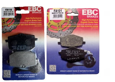 COPPIE/PASTIGLIE YAMAHA XT/600 1987 FRENO ANTERIORI POSTERIORI EBC PER MOTOCROSS - Imagen 1 de 4