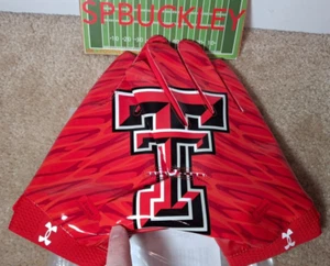 UNDER ARMOUR BLUR NCAA TEXAS TECH RED RAIDERS FOOTBALL GLOVES 1381950-600, XXL - Picture 1 of 2