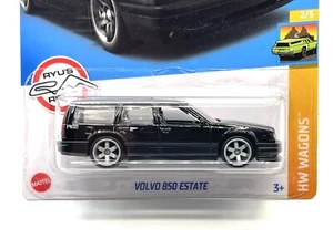 2022 Hot Wheels Volvo 850 Estate Black HW Wagons SUPER CUSTOM WHEEL SWAP by AEB - Picture 1 of 5