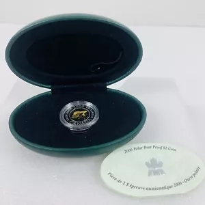 2000 Moneta da 2 dollari a prova di orso polare Millennium Royal Canadian nuova di zecca argento sterling QE2 - Foto 1 di 12