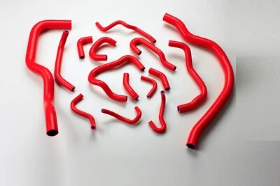 15 PCS For Honda S2000 AP1 AP2 F20C 2000-2009 Silicone coolant radiator hose Red - Image 1 of 4