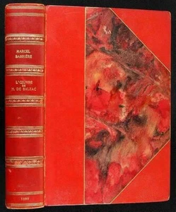 L'Oeuvre de Balzac Étude littéraire et philosophique sur la Comédie Humaine 1890 - Imagen 1 de 1