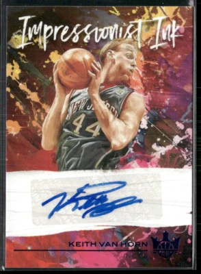Keith Van Horn 2020-21 Court Kings tinta impresionante azul automático 4/25  Foto 1 de 2