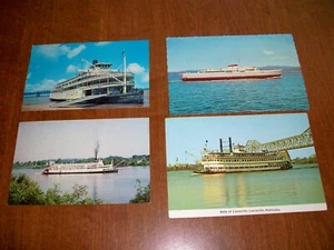 Vintage Unposted Passenger Ships Delta Queen Belle of Louisville MV COHO Lot 4 - Picture 1 of 2