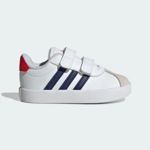 NEW Adidas VL COURT 3.0 SHOES KIDS size 8 - Picture 1 of 9