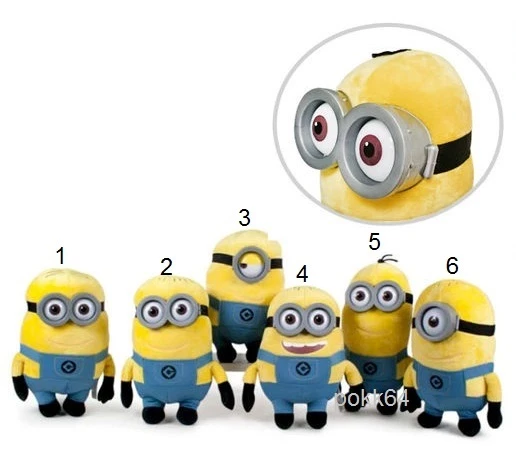 Minions Film Stofftier 22 CM Minion Goggles Weich Plüsch Süß Von 1 Oder 6 333231 - Bild 1 von 1