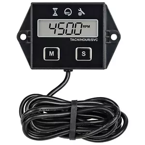 Digital LCD Tachometer and Small Engine Hourmeter, Waterproof Design for Jet Ski - Picture 1 of 9