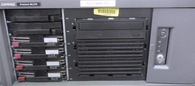 HP COMPAQ PROLIANT ML370 SERVER, 257918-421, INTEL PENTIUM III PROCESSOR - Image 1 of 4