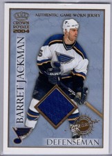 2003-04 Pacific Crown Royale Jerseys #21 Barret Jackman 201/630 *S2504
