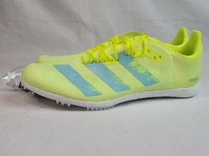 Adidas Adizero Avanti Track Spikes Mens 11.5. Yellow Boost FW2246 NWOB - Picture 1 of 7