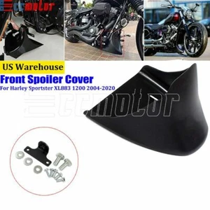 Front Chin Spoiler Mudguard Fairing Kit For Harley Sportster XL 883 1200 2004-20 - Picture 1 of 8