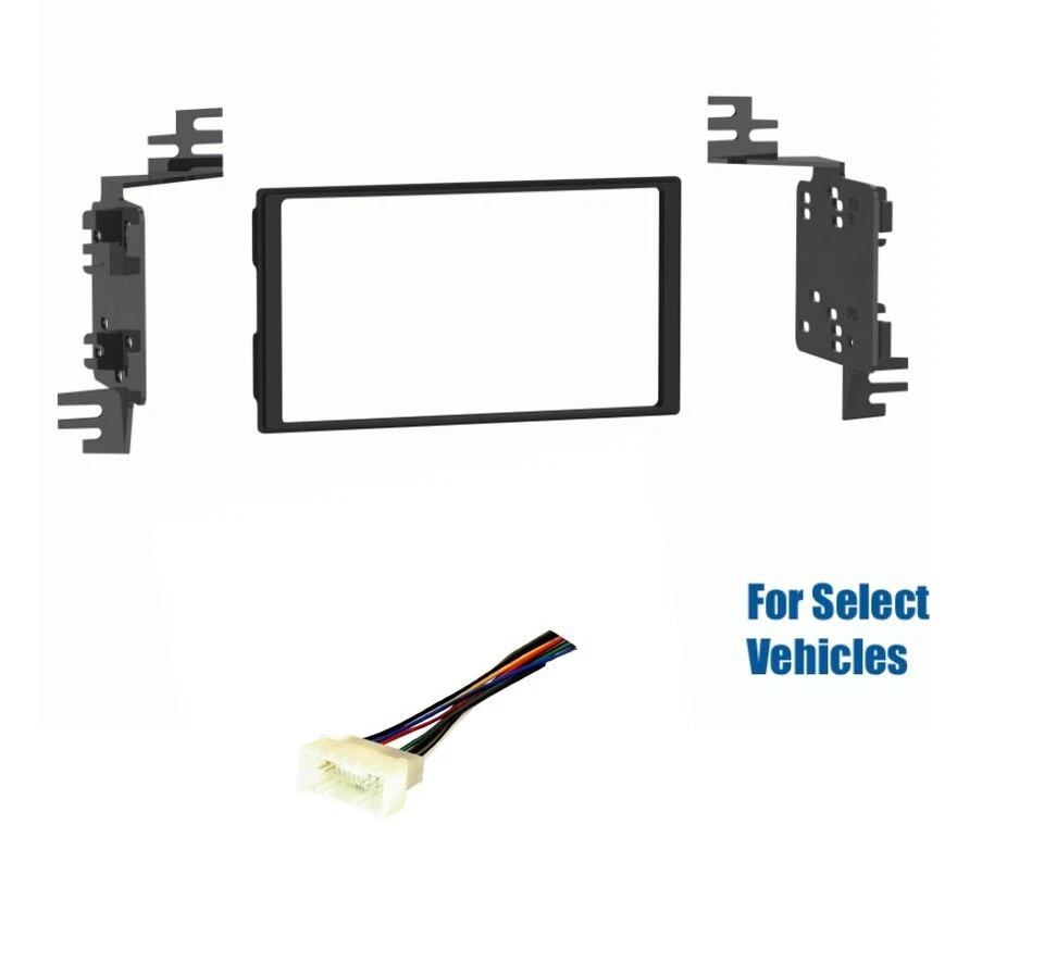 Kit de cable de radio estéreo para automóvil 2 Din para 2006 2007 2008 Kia Rio Rio5 Hyundai Accent Foto 1 de 1