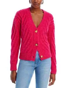 Aqua X5505  Novelty Stitch Long Sleeve Sweater Womens Size M - Picture 1 of 6