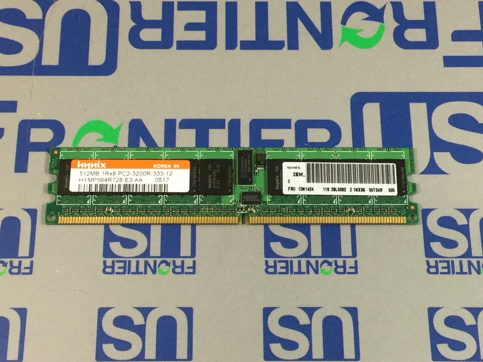IBM 512MB PC2-3200 CL3 ECC DDR2 RDIMM 38L5092 - Image 1 of 1