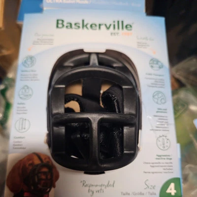 Bozal Baskerville Ultra para Perros, Talla 4 - Negro Nuevo Foto 1 de 2