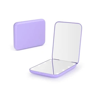 Kintion Pocket Mirror, 1X/3X Magnification LED Compact Travel Makeup Purple - Picture 1 of 6