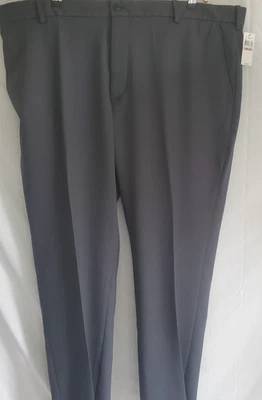 Van Heusen Traveler Non Iron Dress Pants 42 x 30 Slim Gray Flat Wicking NWT - Image 1 of 4