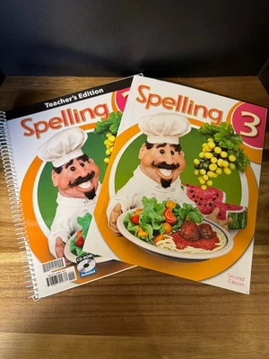 NEW BJU Bob Jones 3rd grade SPELLING 3 KIT Student WorkText Teacher's Edition!   - Image 1 of 4