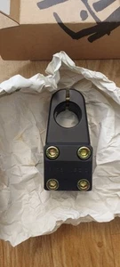 Fit Mike Aitken S4 Bmx Stem Black Gold Bolts New Unused. - Picture 1 of 7