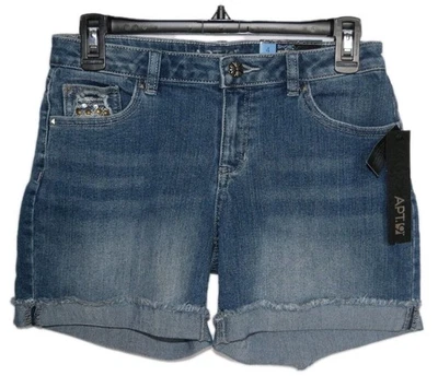 NWT Kohl's Apt.9 Modern Fit Jean Shorts Womens Size 4 - Image 1 of 3