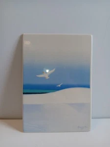 Vintage Villeroy & Boch Vilbo Card Porcelain Postcard Seagulls On The Beach, Les - Picture 1 of 7