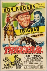TRIGGER JR. 1950 HARD TO FIND ROY ROGERS WESTERN ON DVDR IN COLOR - Bild 1 von 1