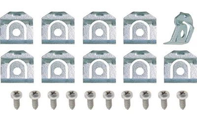 OER 10 Piece Rear Glass Molding Clip Set For 1965-1975 Bel Air Biscayne & Impala - Image 1 of 3