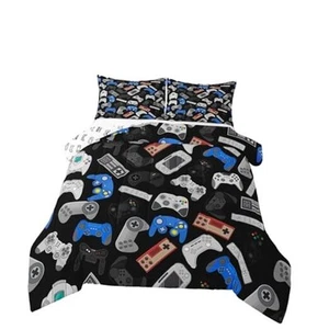 Teens Gamepad Comforter Set, Modern Gamer Down Comforter Size Queen Multi 01 - Picture 1 of 7