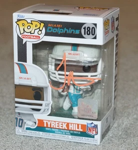 TYREEK HILL #10 signiert Miami Dolphins Funko Pop #180 + Beckett COA 2W232091 - Bild 1 von 4