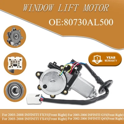 Мотор окна для Infiniti FX35 FX45 03-08 и G35 03-06 и Q45 02-06 передний правый под правую руку - Изображение 1 из 4