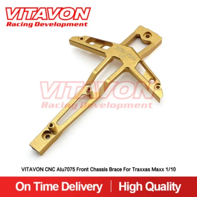 Vitavon CNC Alu7075 Front Chassis Brace For Traxxas MAXX 1/10 Traxxas MAXX/Slash - Image 1 of 4