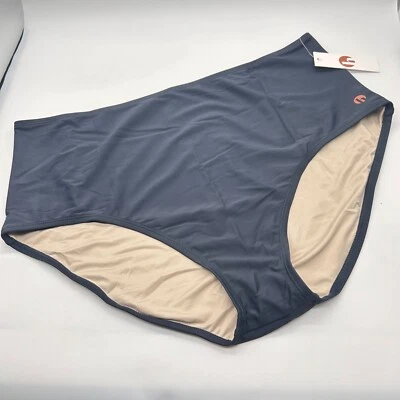 Honey Mark Swim Bottoms Women 2XL Gray High Waist Full Coverage New - Image 1 of 4