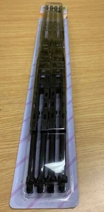20" INCH BLACK DOUBLE BLADE WINDSHIELD WIPER 2 PC SET ALL SEASONS - Picture 1 of 6