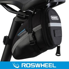 ROSWHEEL Outdoor Bike Saddle Bag Cycling Seat Storage Bicycle Tail Rear Pouch