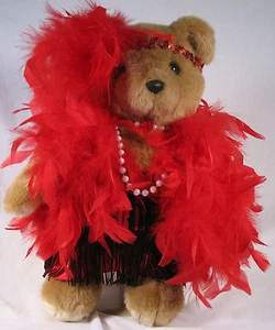 Bearly People Flapper Bear with Pearls - Picture 1 of 1