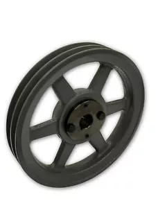2 GROOVE HIERRO FUNDIDO MOTOR ELÉCTRICO POLEA POLEA POLEA 13.25", DOS RANURAS 3L 4L CORREAS A - Imagen 1 de 6
