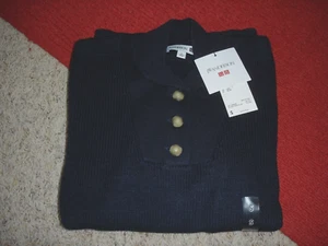 NWT Uniqlo JW ANDERSON MILITARY WOOL BLEND KNIT SWEATER NAVY Size S NEW - Picture 1 of 6