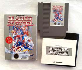Blades Of Steel  (Nintendo NES) Cartridge Manual and Box Listing #1