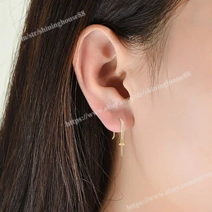 Orecchini Diamanti Oro Giallo Solido 18k Semi Montaggio Perla da 5mm a 15mm Fatanstic - Foto 1 di 6