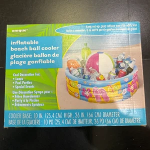 Inflatable Beach Ball Cooler Summer Party Cooler - Picture 1 of 2
