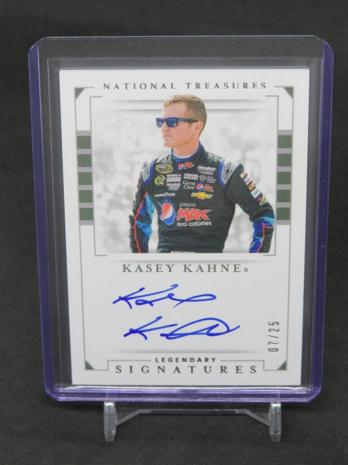 2020 PANINI NATIONAL TREASURES RACING KASEY KAHNE LEGENDARY AUTO /25 BW