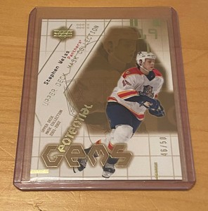NHL 2001-02 Upper Deck "Potential Gems" GOLD Panthers' Rookie STEPHEN WEISS #46