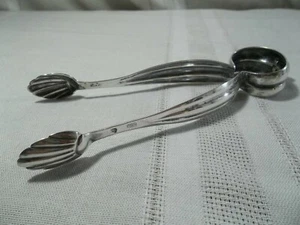 ~Lovely Antique Austria-Hungary Empire Sterling Silver Sugar Tongs~Signed~1864~ - Picture 1 of 12