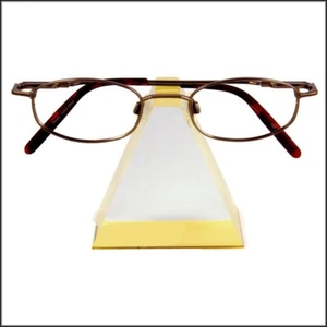 Optical Display - d1.YLW - Triangular Acrylic Block in Yellow - Picture 1 of 1